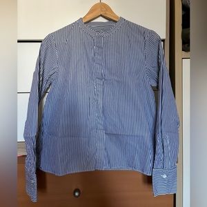 Muji Striped Blouse Shirt XS